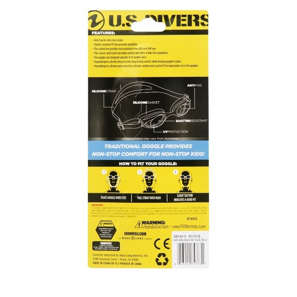 U.S. Divers Splash Kid Swim Goggles for Kids 4+ - Picture 6 of 8